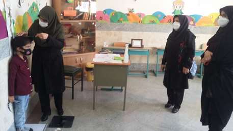  بازدید از پایگاه سنجش سلامت نوآموزان بدو ورود به دبستان شهرستان دامغان